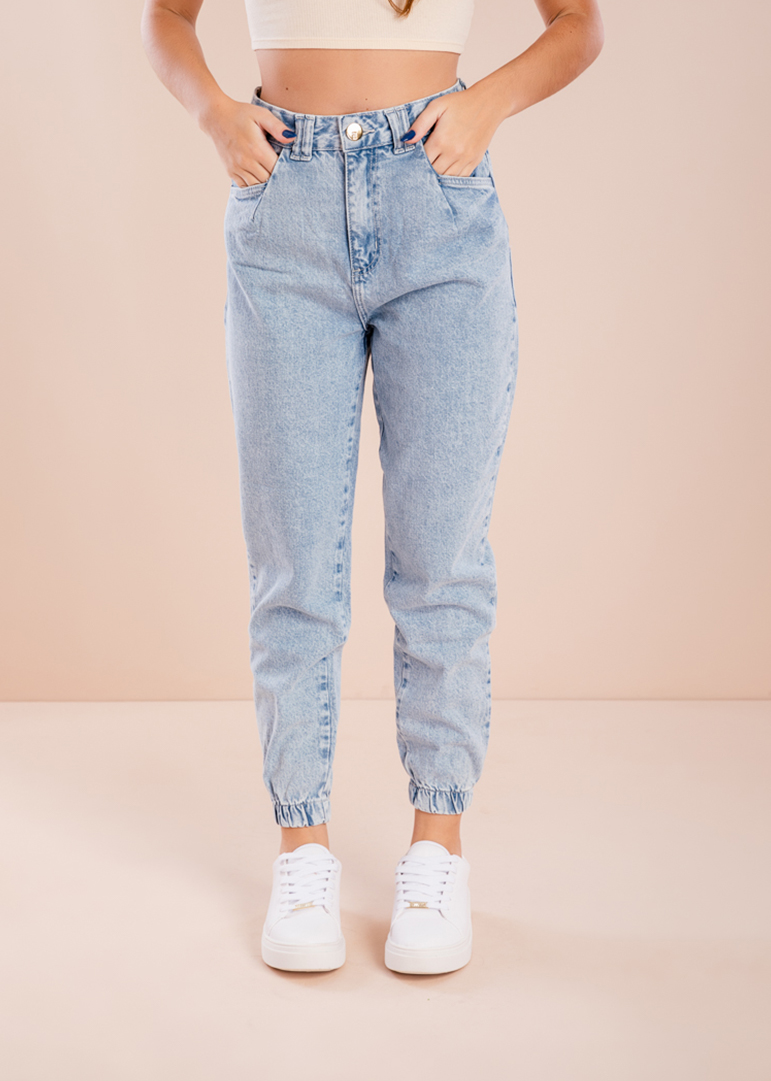 Calça Jeans Jogger - Moda Feminina Com Estilo Gringo