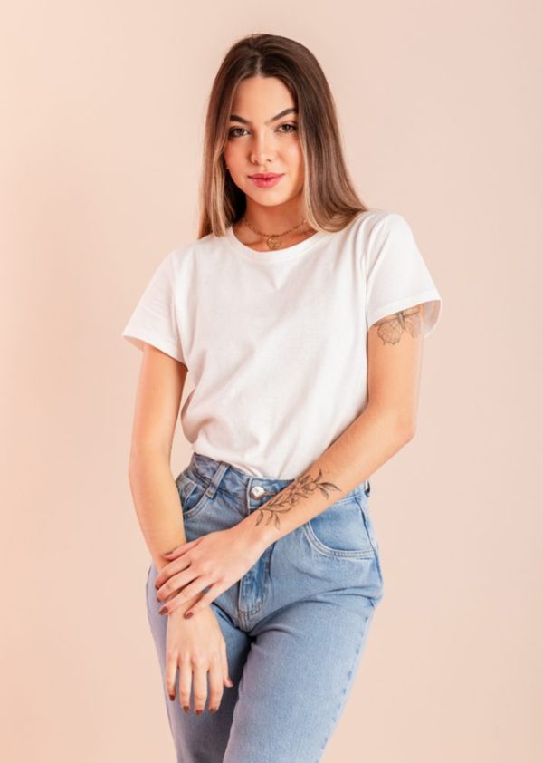 T-Shirt Basic Off White Thais Pkd