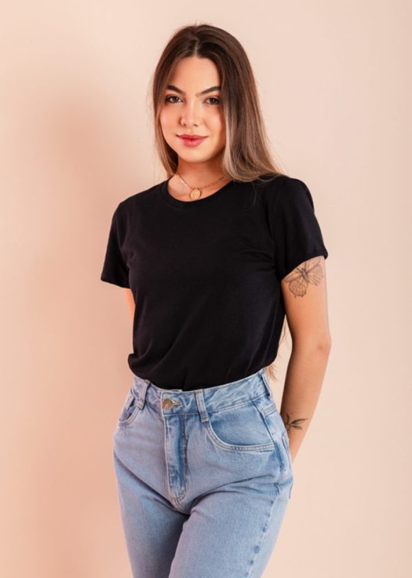 T-Shirt Basic Preta Thais Pkd